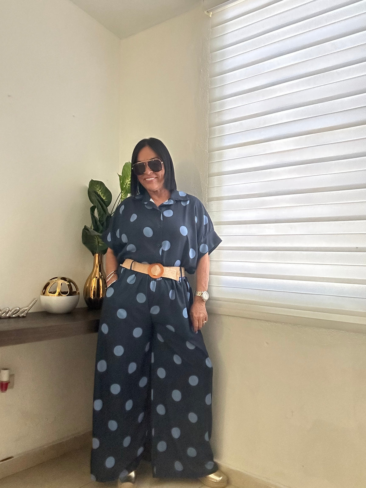 Polka Dot Pants & Belt