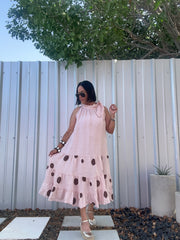 Lino Polka Dot Dress