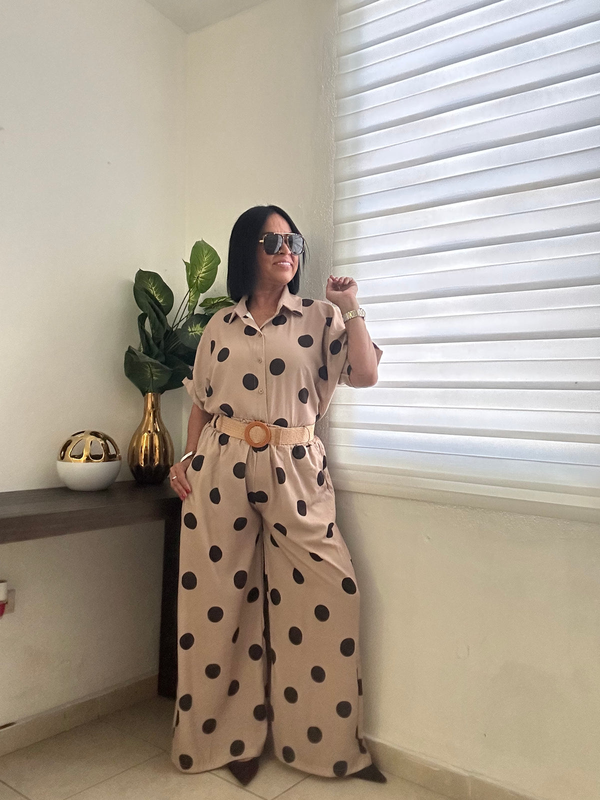 Polka Dot Pants & Belt