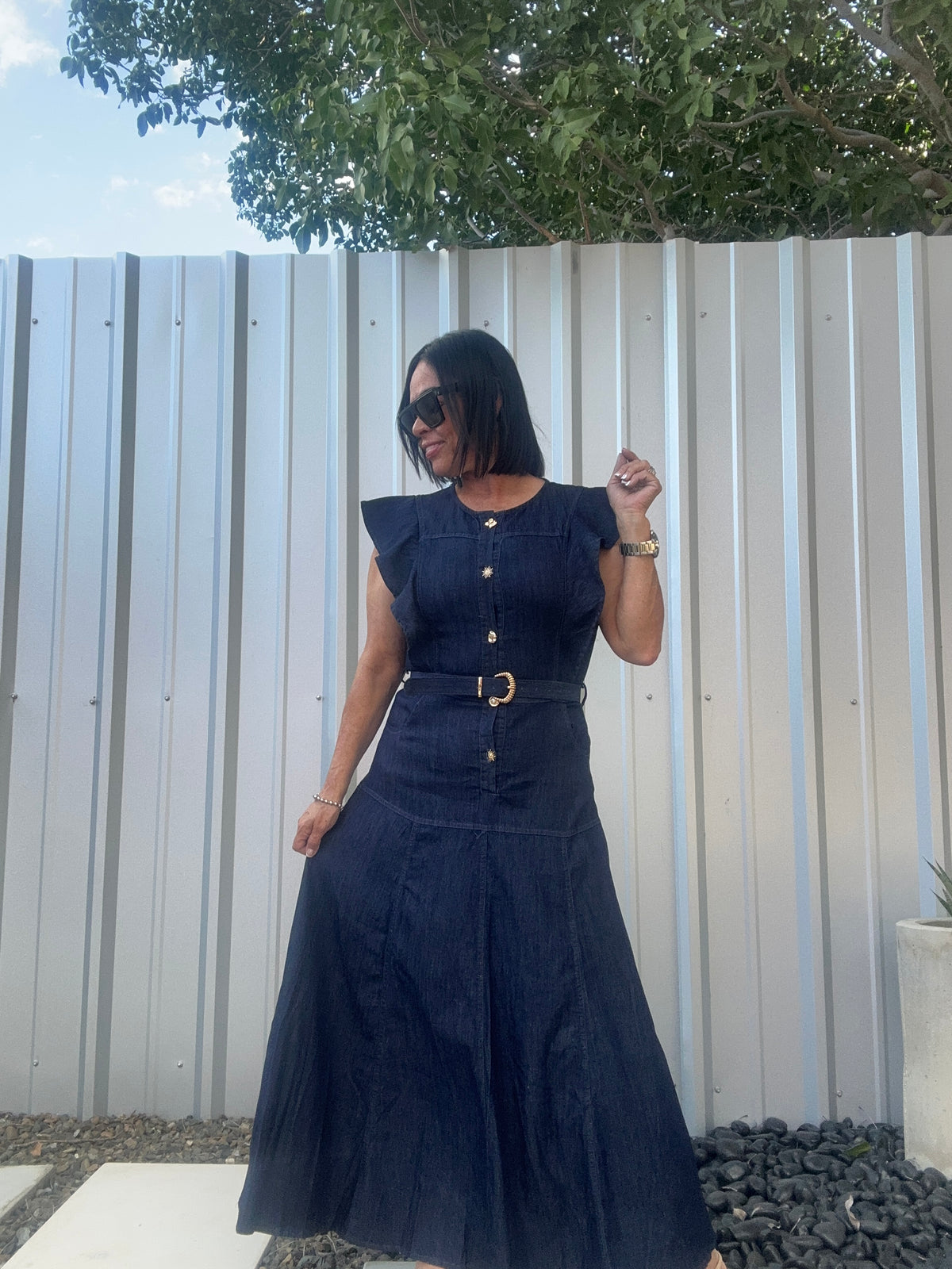 Denim Maxi Dress