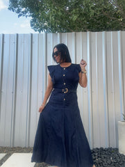 Denim Maxi Dress