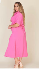 Curvy Solid Color Maxidress
