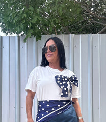 Polka Dots Bow Tshirt