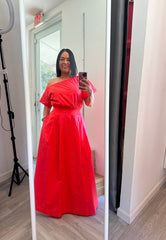 One Shoulder Maxi Dress