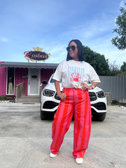 Stripes Pant Orange/pink
