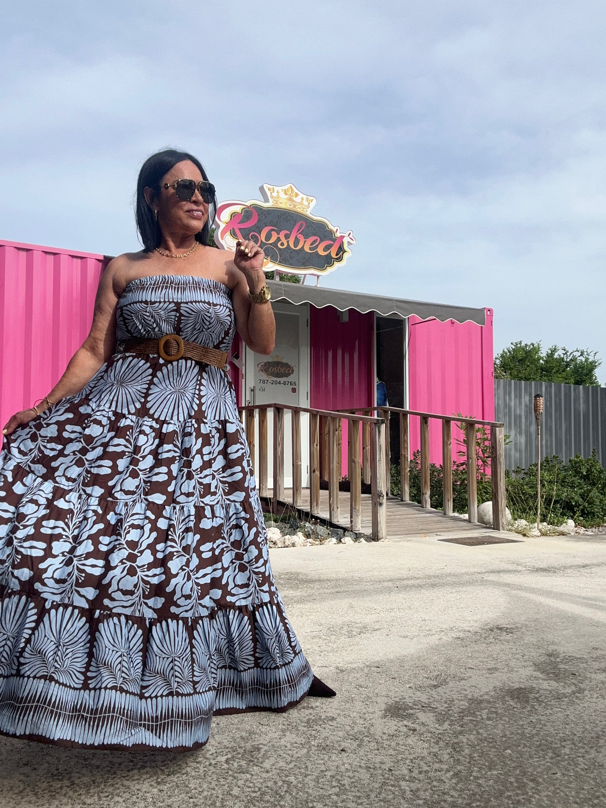 Floral Strapples Dress