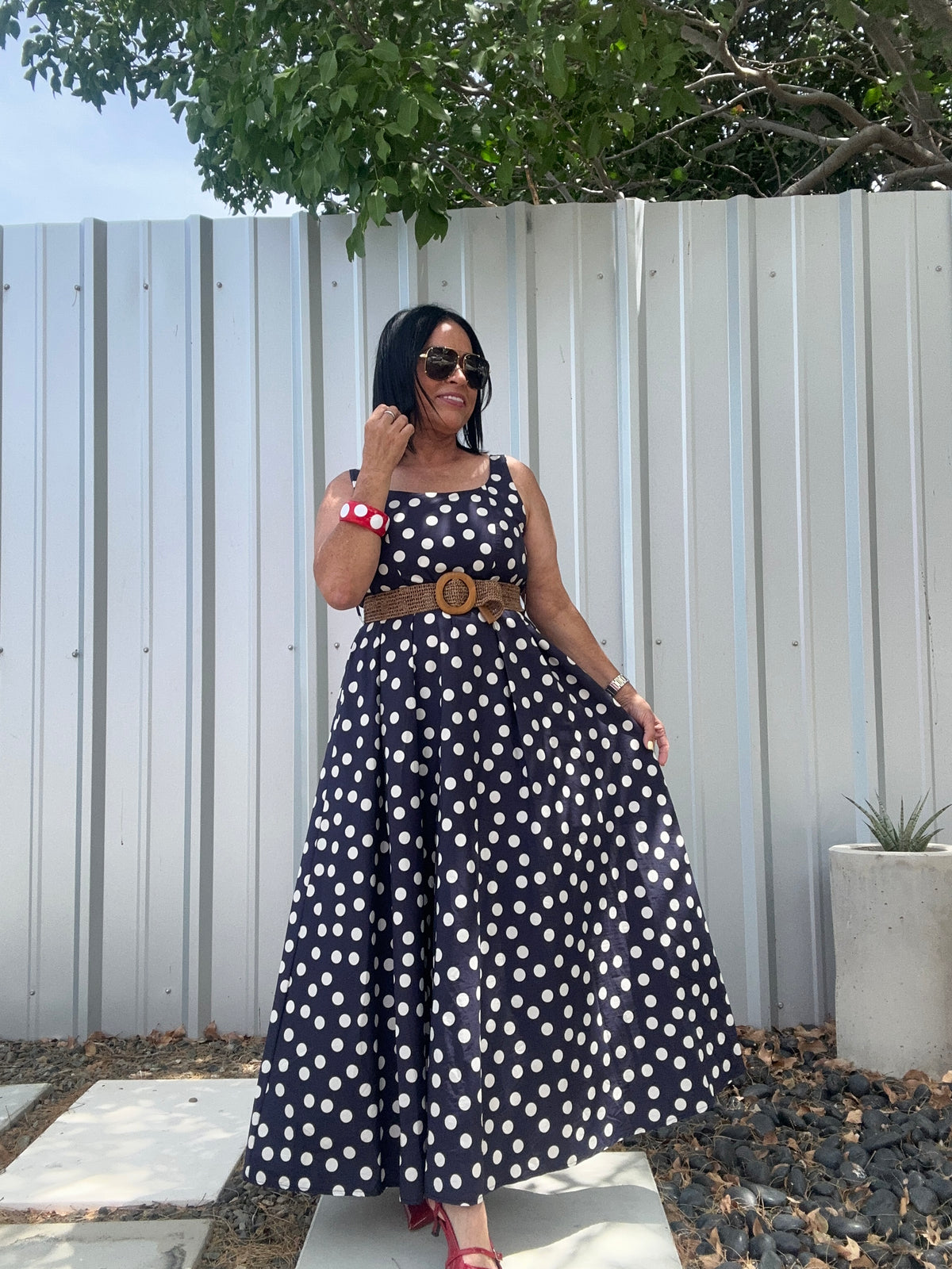 Polka Dot maxi Dress