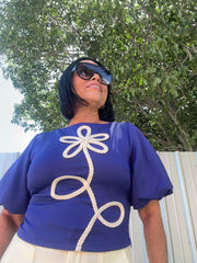 Crochet Flower Blouse