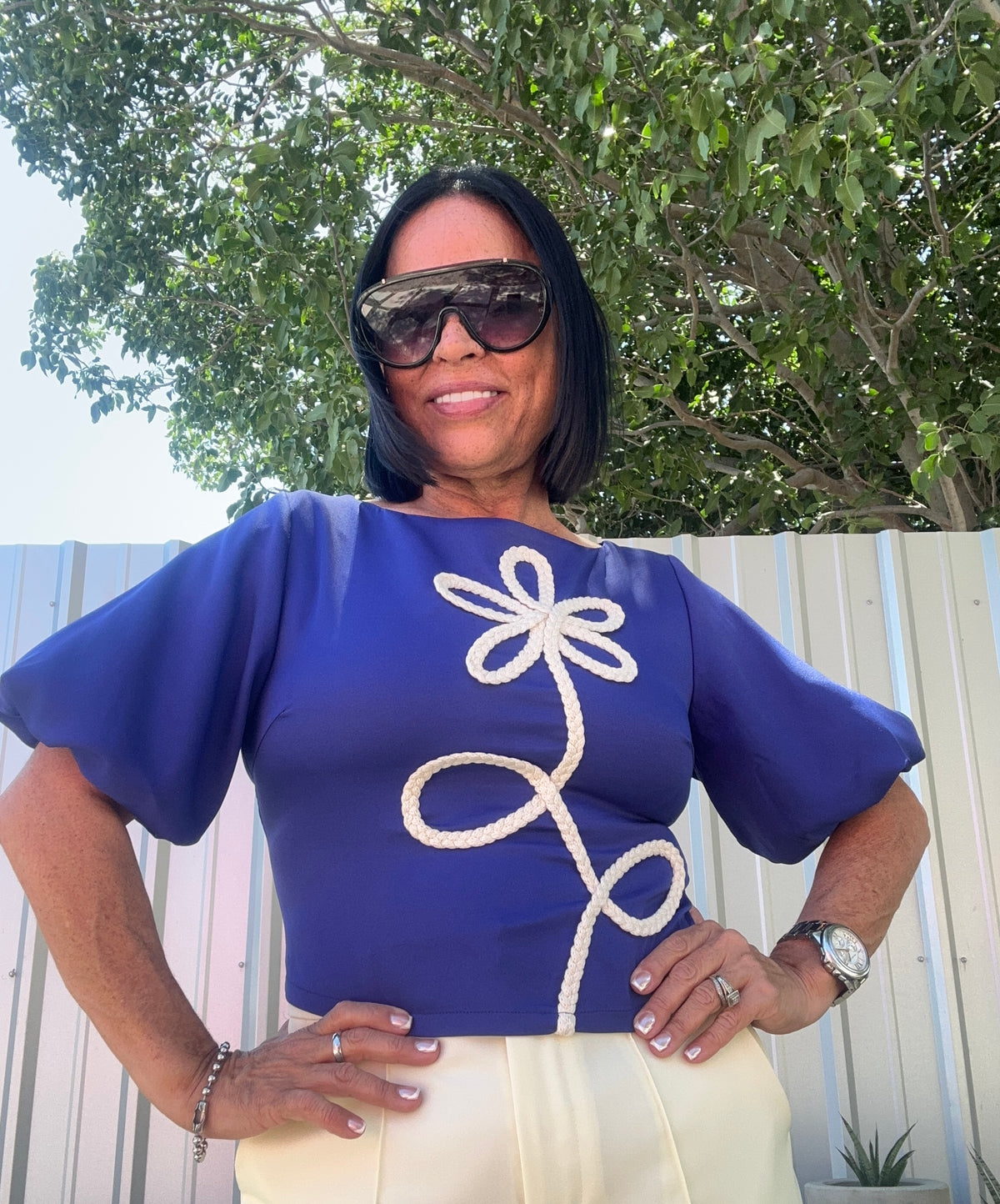 Crochet Flower Blouse