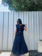 Denim Maxi Dress