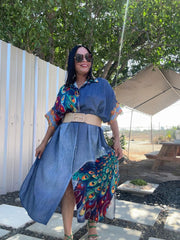 Tunic Dress Pavo real