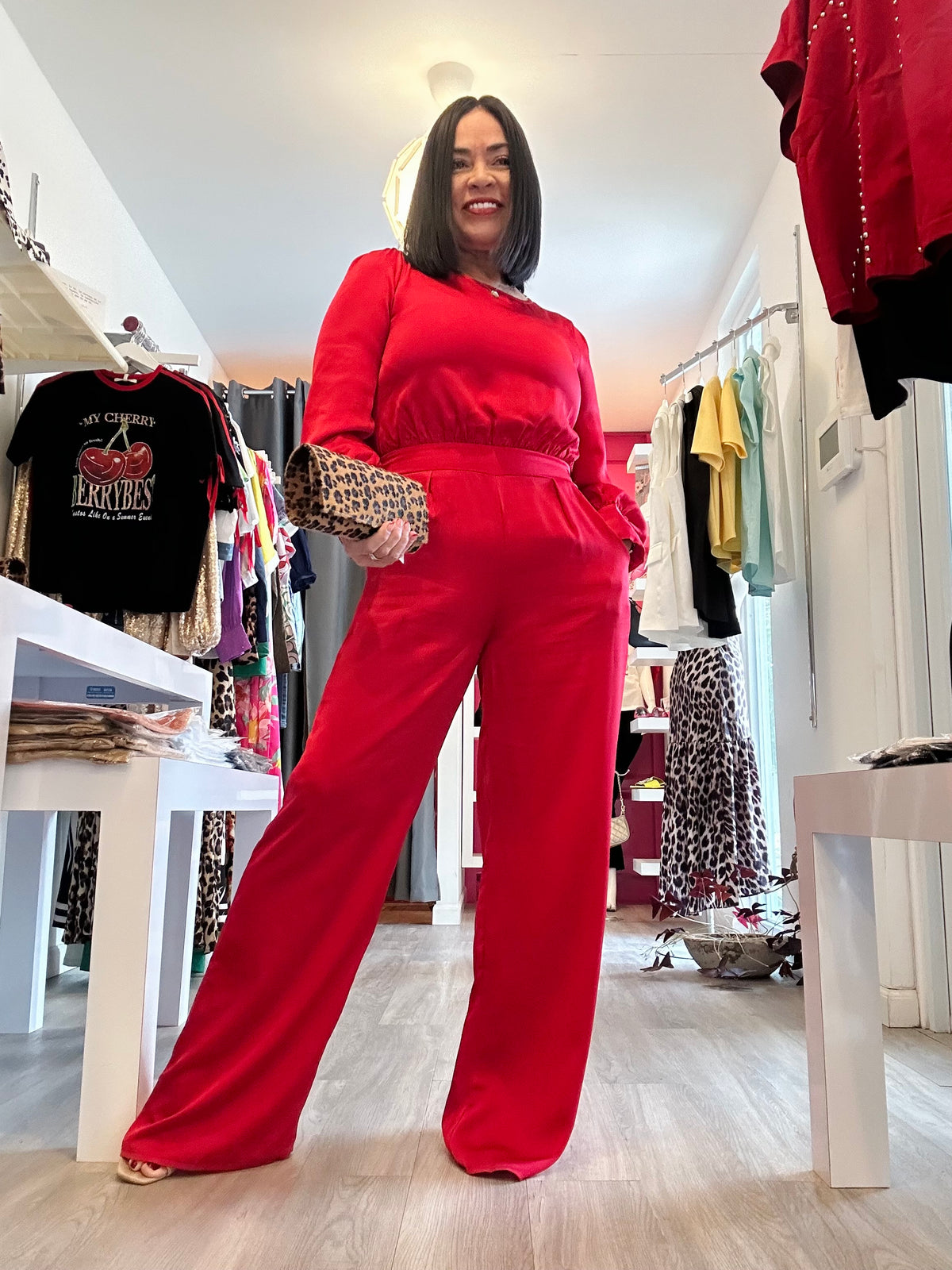 Jumpsuit red