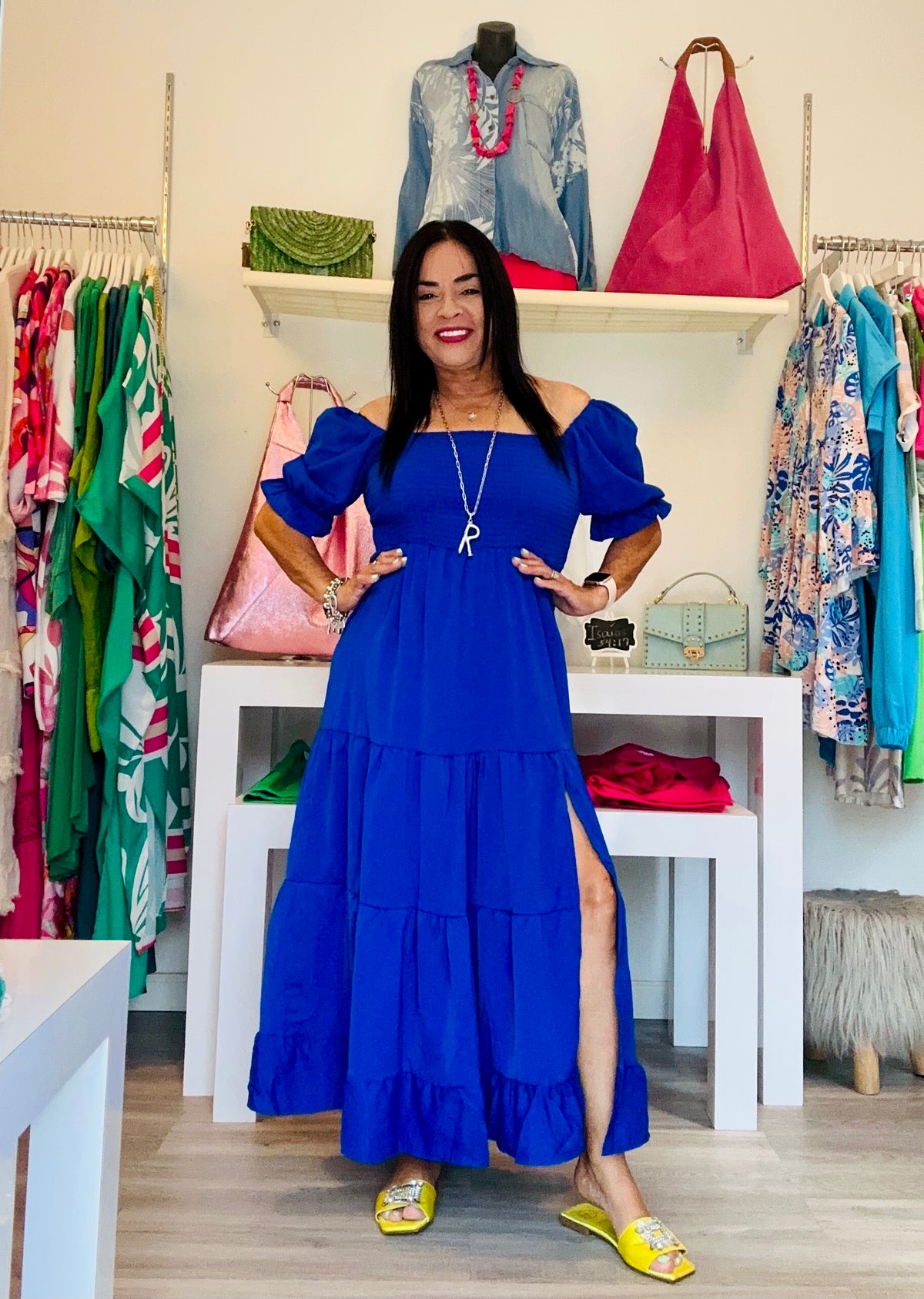 Maxi Dress Azul Royal