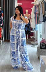 Curvy Jumpsuit Azul