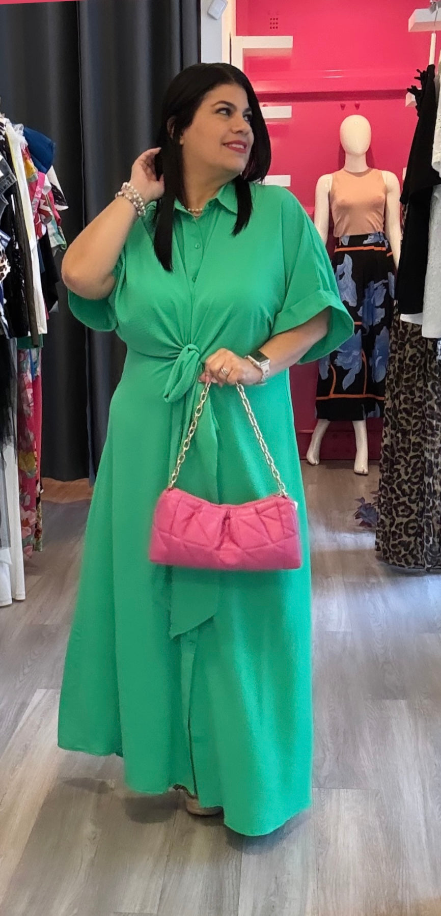 Curvy Solid Color Maxidress