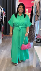 Curvy Solid Color Maxidress