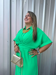 Curvy Solid Color Maxidress