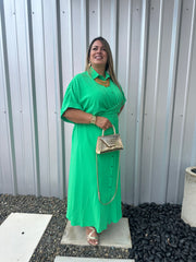 Curvy Solid Color Maxidress