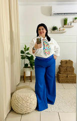 Curvy top de corbata en colores