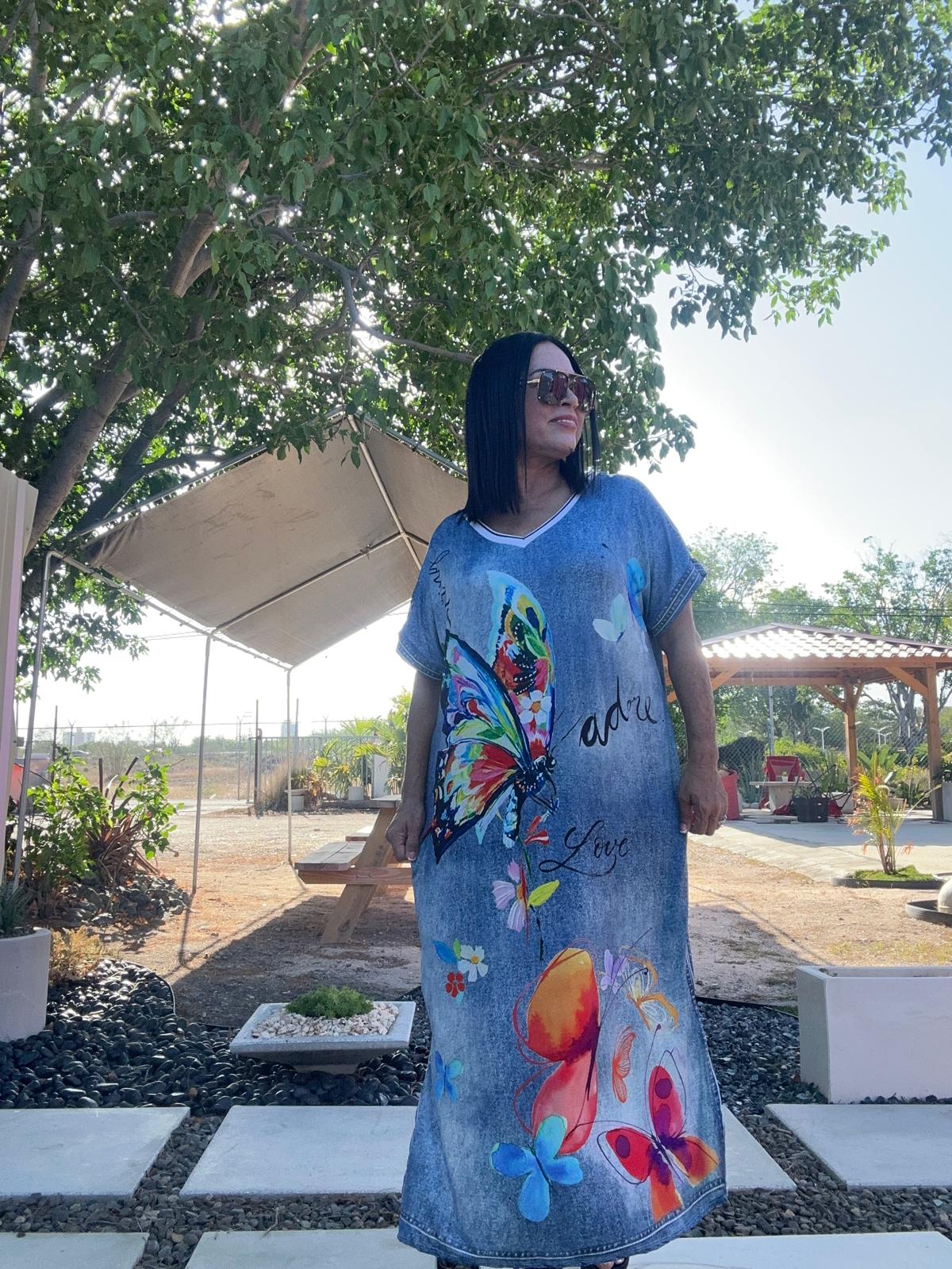 Tshirt Dress butterfly