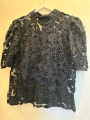 Blusa lentejuelas negra