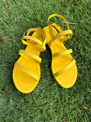 Yellow Strap Sandals