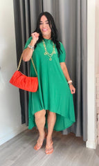 Green Asymmetric Dress