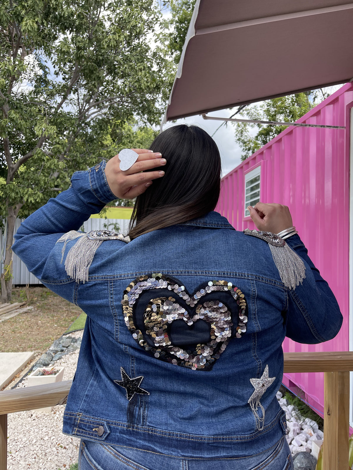 Curvy Star Denim Jacket